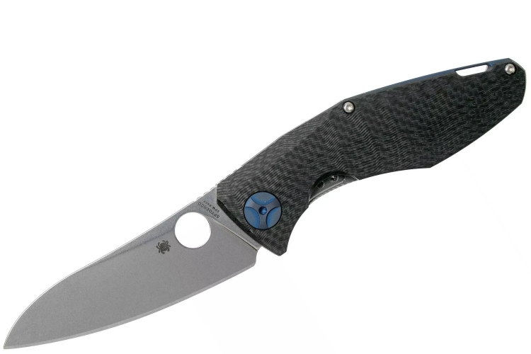 Couteau pliant Spyderco Drunken C235CFTIP manche en fibre de carbone/titane 11,7cm