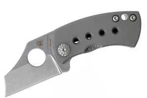 Couteau pliant Spyderco McBee C236TIP manche en titane gris argenté 5,7cm