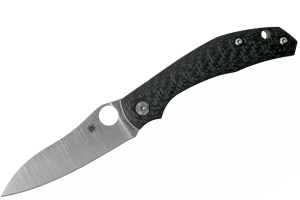 Couteau pliant Spyderco Kapara C241CFP manche en fibre de carbone noir 11,9cm