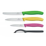 Coffret 3 couteaux de cuisine Victorinox SwissClassic + 1 éplucheur