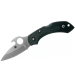 Couteau pliant Spyderco DragonFly 2 C28PGYW2 manche en nylon/fibre de verre bleu marine 8,4cm