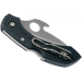 Couteau pliant Spyderco DragonFly 2 C28PGYW2 manche en nylon/fibre de verre bleu marine 8,4cm