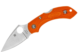 Couteau pliant Spyderco DragonFly 2 C28POR2 manche en nylon/fibre de verre orange 8,5cm