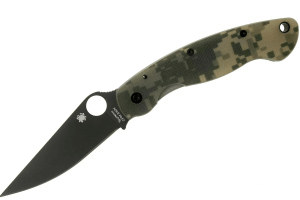Couteau pliant Spyderco Military C36GPCMOBK manche en G10 camouflé 14cm