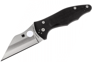 Couteau pliant Spyderco Yojimbo 2 C85GP2 Wharncliffe manche G10 noir 11,4cm