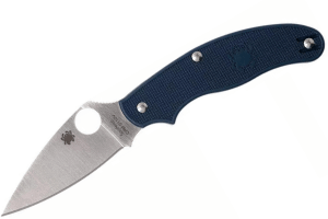 Couteau pliant Spyderco UK Penknife C94PDBL manche en nylon/fibre de verre bleu foncé 10cm