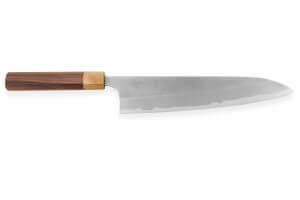 Couteau de chef japonais artisanal Yoshimi Kato AS Nashiji 24cm