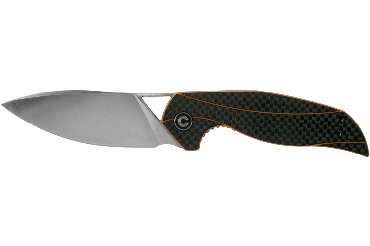 Couteau pliant CIVIVI Anthropos C903A manche en G10/fibre de carbone orange et noir 10,6cm
