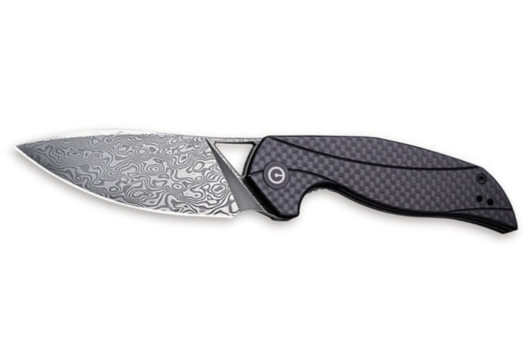 Couteau pliant CIVIVI Anthropos Damas C903DS manche en G10/fibre de carbone tout noir 10,6cm