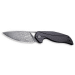 Couteau pliant CIVIVI Anthropos Damas C903DS manche en G10/fibre de carbone tout noir 10,6cm