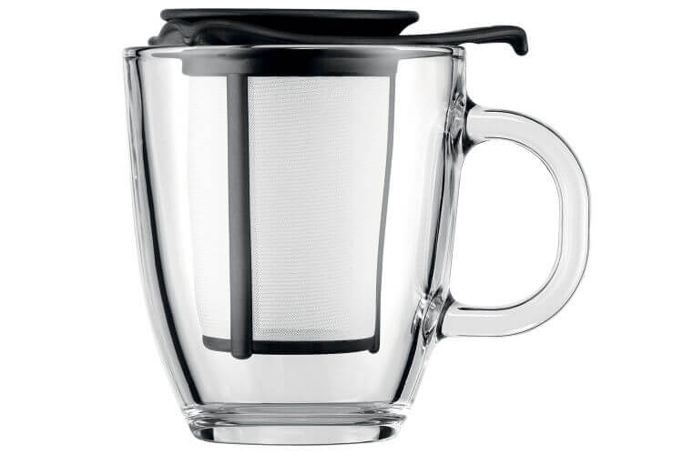 Mug à thé Bodum Yo-Yo Set 35cl en verre avec filtre