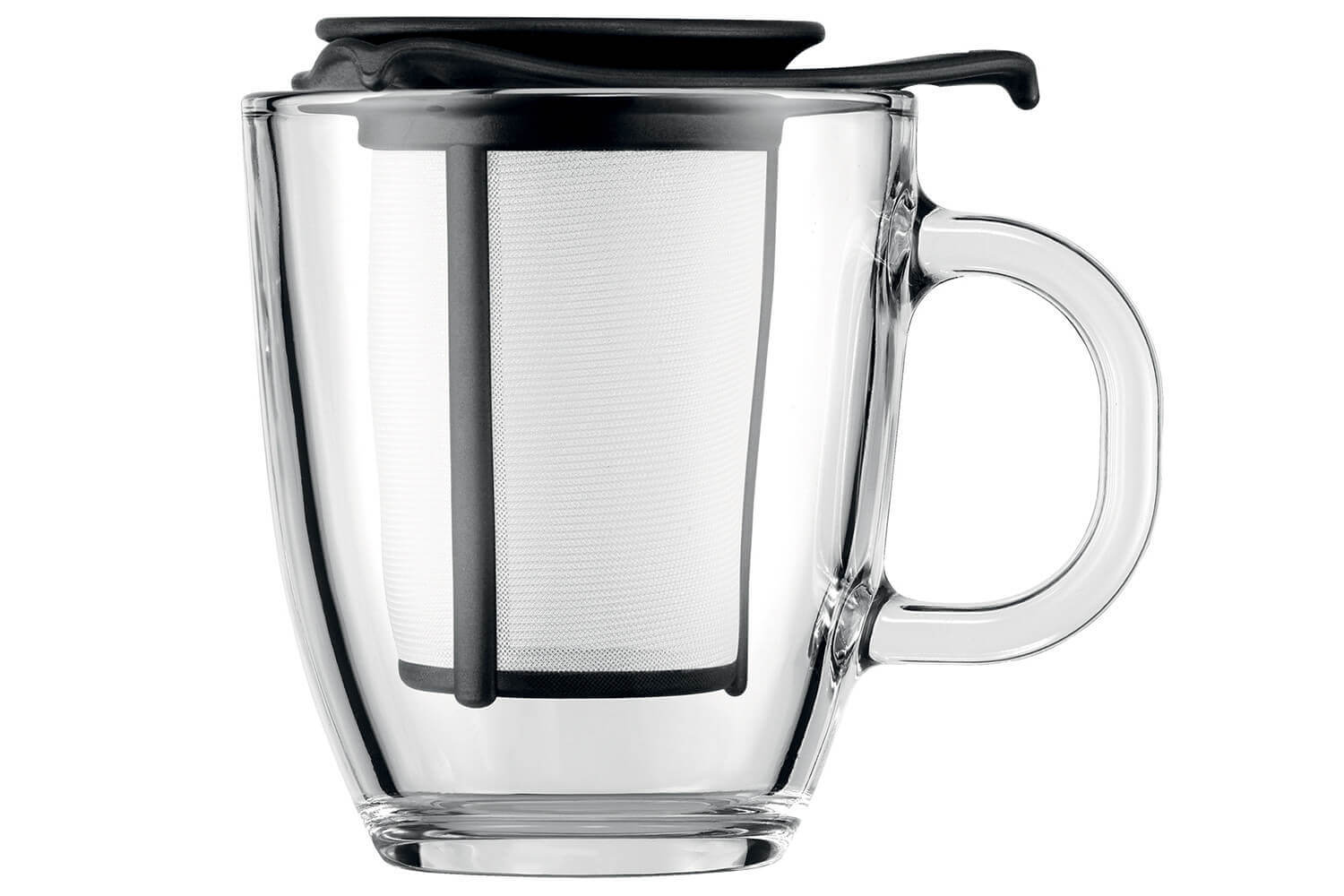 Bodum mug Yo-Yo 35cl en verre avec filtre à thé