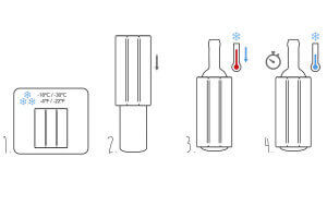 Rafraîchissoir à champagne Vacu Vin noir