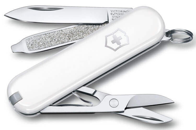 Couteau suisse Victorinox Classic blanc 58mm 7 fonctions