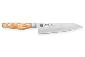 Couteau de chef japonais Shimomura Un-Ryu 17cm damas 33 couches