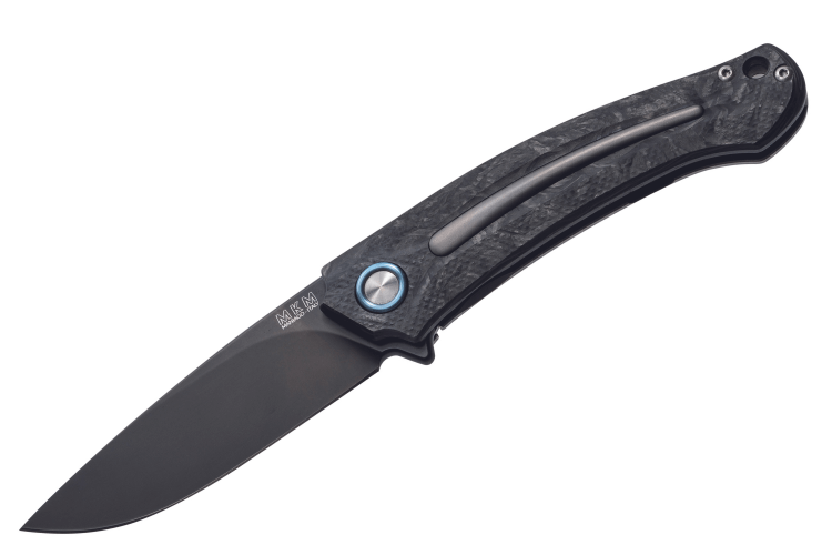 Couteau pliant MKM Arvenis By FOX Knives MK.FX01MCT manche en fibres de carbone/titanium 12cm + étui