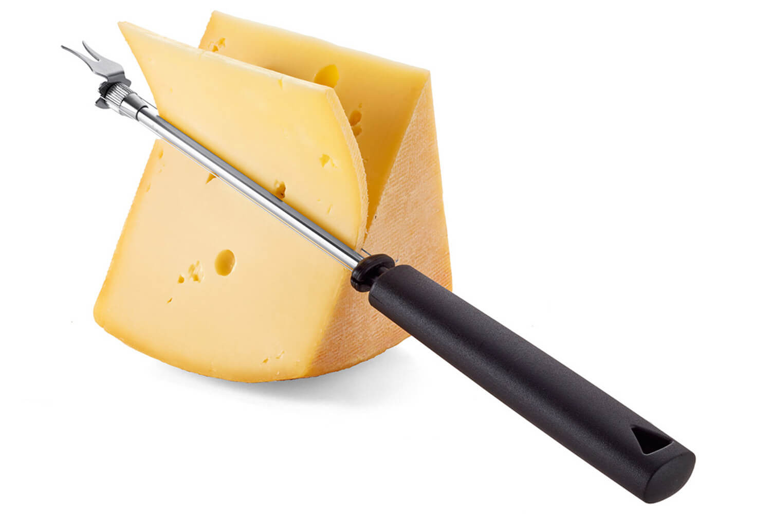 Coupe-fromage à fil Triangle 26cm manche en green grip noir
