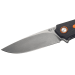 Couteau pliant MKM Arvenis MK.FX01MGOR By FOX knives manche en G10 noir/Alu orange 12cm+ étui