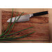 Couteau santoku Kotai lame martelée 18cm manche pakkawood avec fourreau