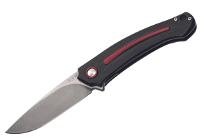 Couteau pliant MKM Arvenis By FOX Knives MK.FX01MGRE manche en G10 noir/Alu rouge 12cm+ étui