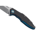 Couteau pliant MKM Raut By Viper MK.VP01CB manche en titanium/fibre de carbone noir 12cm + étui