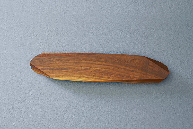 Barre aimantée pour couteaux Noyer artisanale 40cm
