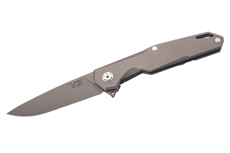 Couteau pliant Herbertz 308812 manche en titane gris 12cm