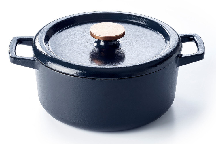 Cocotte ronde Beka Nori en fonte &eacute;maill&eacute;e 26cm