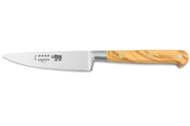 Couteau d'office Sabatier Éléphant Idéal Forgé 10cm manche en olivier