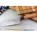 Couteau santoku japonais artisanal Kajiwara Suminagashi 33 couches 16,5cm