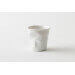 Tasse Revol Espresso Froissé 8cl en porcelaine Blanc Coquille