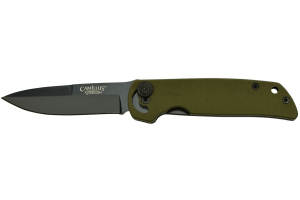 Couteau pliant Camillus Mini Cuda manche en matériau G10 vert 9,5cm