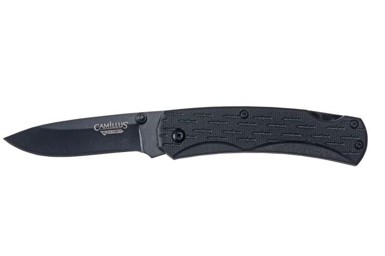 Couteau pliant Camillus CamLite manche en nylon et fibres de verre noir 10cm
