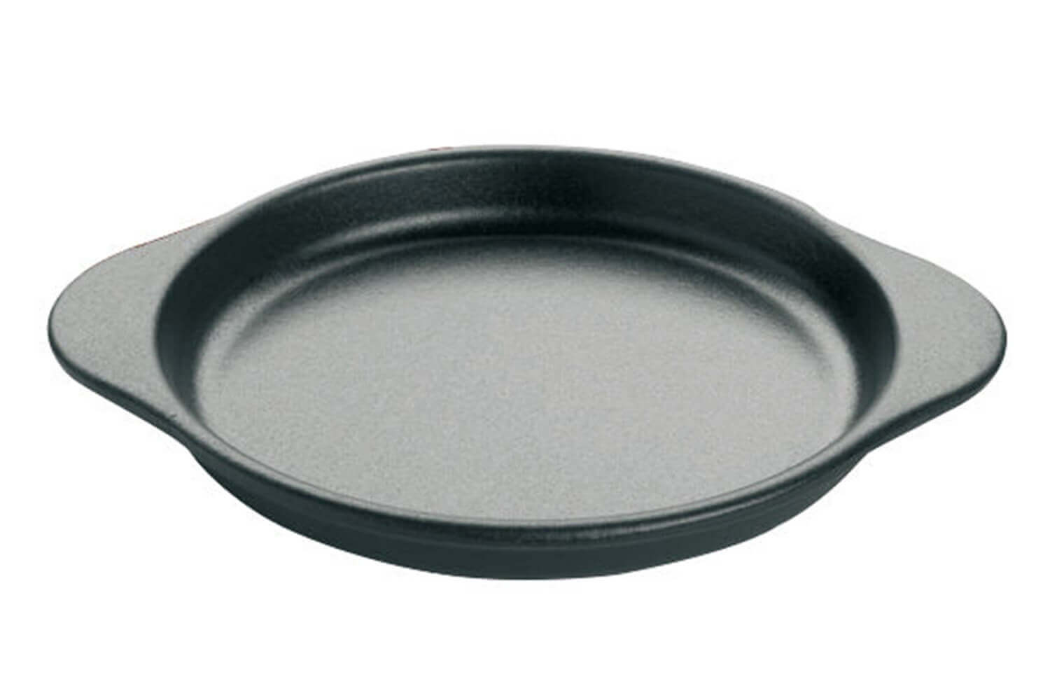 Ancien Plat Rond En Fonte Émaillée Cousances Rouge N°18 – Made In France