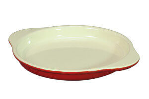 Plat à œuf rond en fonte émaillée - diamètre 16cm 