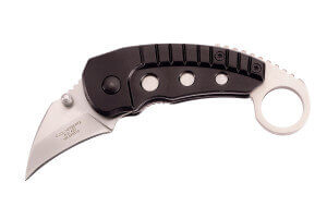 Couteau pliant Herbertz 575310 karambit manche aluminium noir 8,5cm