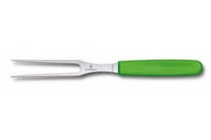 Fourchette diapason à découper manche vert lame inox 15cm Victorinox