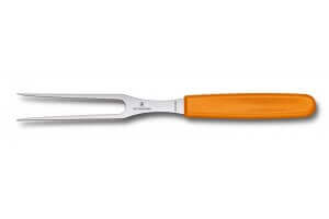 Fourchette à découper manche orange lame inox 15cm Victorinox