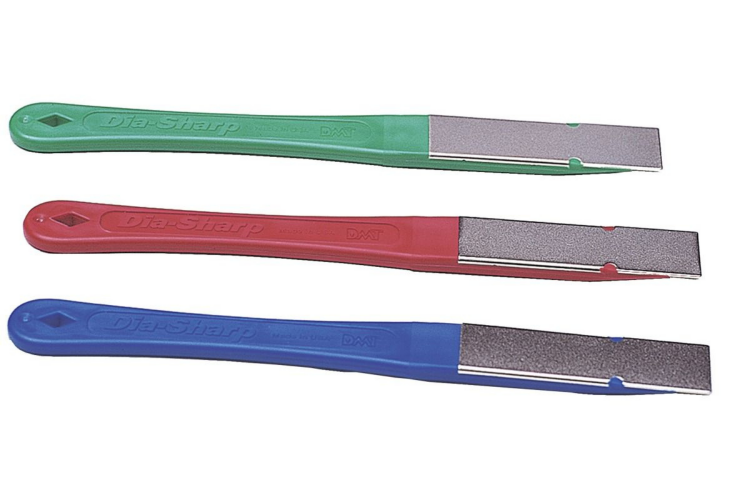 Set 3 aiguiseurs manuels diamant DMT Dia-Sharp Mini-Hone &agrave; grain 325/600/1200