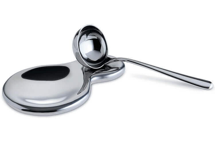 Repose-Cuillère Inox 20cm - Support Cuillère Cuisine Élégant Et Pratique