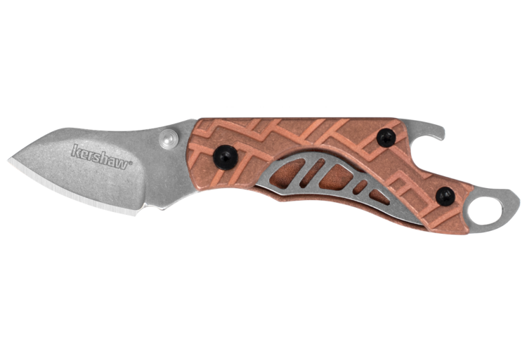 Couteau pliant Kershaw Cinder Copper KS.1025CU manche en nylon/fibre de verre 6,6cm + d&eacute;capsuleur