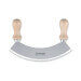 Hachoir berçoir Triangle poignées en hêtre lame simple inox - 2 tailles