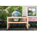 Table en bois d'eucalyptus pour barbecue Big Green Egg XLarge