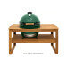 Table en bois d'eucalyptus pour barbecue Big Green Egg XLarge