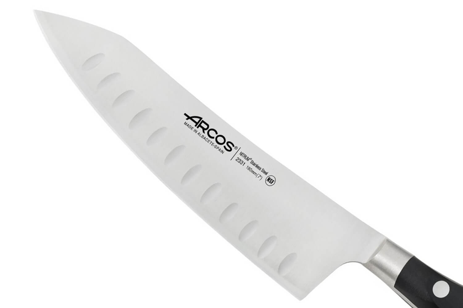 Couteau Santoku Arcos Riviera Forge - 18cm