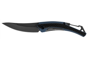 Couteau pliant Kershaw Reverb XL KS.1225 manche en fibre de carbone et G10 bleu/noir 10,9cm