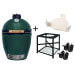 Pack Big Green Egg Large barbecue + convEGGtor + table modulaire + 4 roulettes