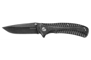Couteau pliant Kershaw Starter KS.1301BW manche en acier à la finition blackwashed 11,4cm
