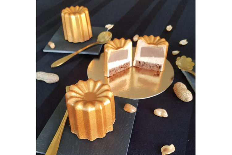 Moule &agrave; cannel&eacute;s bordelais en silicone De Buyer Elastomoule 6 ou 8 alv&eacute;oles