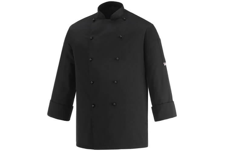 Veste De Chef Professionnelle - Manches Longues, Uni-Sexe, Polycoton - Pour Cuisine, Restauration